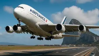 ⚠️ Emergency Takeoff at Gibraltar Airport | Intense Pilot Reaction!