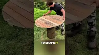 From Tree to Table in Minutes &ndash; Genius Woodwork Transformation! #wholesome #respect