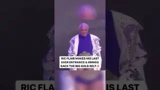 Ric Flair makes his last ever Entrance & brings back the big gold title ❤️