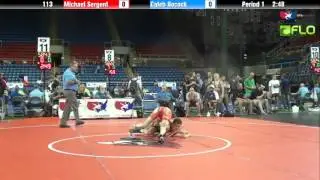 Cadet 113 - Michael Sergent (Ohio) vs. Caleb Bocock (Indiana)