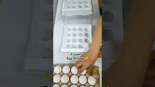 32 Grid 2 Layer Egg Storage #eggstorage #kitchen #kitchentools