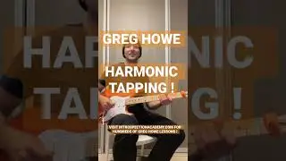 GREG HOWE HARMONIC TAPPING #greghowe #fusionguitar #shorts #shredguitar