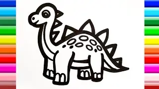 Dinosaur Drawing & Painting How to Draw Dinosaur Painting 