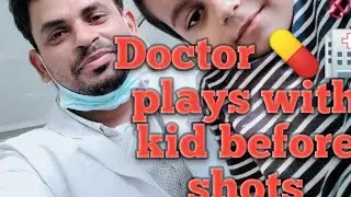 #Covid-19   Doctor distracts baby before shots during Covid .@dranshumantripathi3599