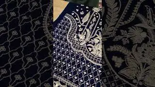 D-3 Bareeza Velvet Luxury Embroidered #kaprag #Velvetembroidered #bareeza