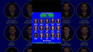 New Zealand squad for champion trophy 2025 #short #squads #CT25 #cricket