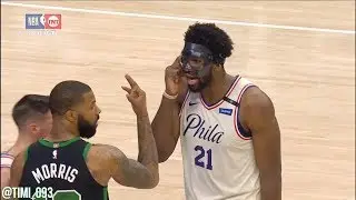 Marcus Morris reminds Joel Embiid about one important thing