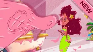 Zig & Sharko | NEW SEASON 4 🤮 GUM PANIC - Compilation in HD