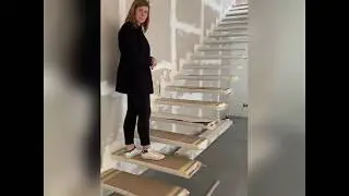 Scala a sbalzo da rivestire in gres