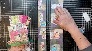 Retro Tracing Paper Strip and Collage Roll! - Craft with Me!