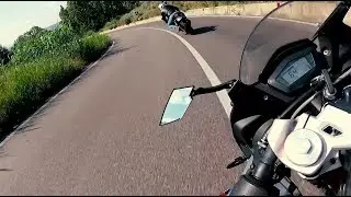 [RAW]Derbi GPR 125 4T Full gas vs Yamaha R6 vs RS 125 2t vs Ninja 300 60fps