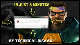 How to fix the Problem of Entry point not found (ResolveDelayLoadedAPI) in Windows 7,8,10,XP .