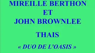Mireille Berthon et John Brownlee   Thais   Duo de la Source   Gramophone  P 719