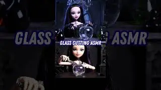 glass cuttıng asmr gothic doll
