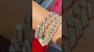 BUST DOWN BRACELETS ON MIAMI BEACH #rdpjewelry #shorts