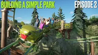 &bull;2&bull;🎢 MOST COMPACT COASTER EVER - Planet Coaster Mini Park Speedbuild - BUILDING A SIMPLE PARK 🤓
