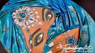 85. Акриловые краски для заливки + смешанная техника?! 💎😍 Завораживающее 3D-искусство слияния!
