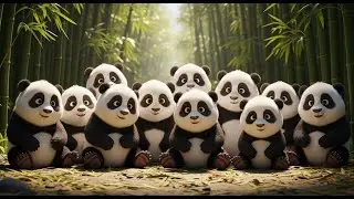 Counting 10 Little Pandas | Fun Animal Counting Song for Kids | Nursery Rhymes & Kids Songs