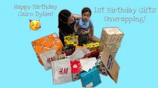 OPENING FIRST BIRTHDAY GIFTS | GIFT IDEAS FOR FIRST BIRTHDAY BABY BOY