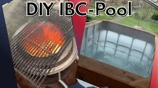 DIY-Poolheizung: IBC-Container, Holzfeuer & Pumpenregelung im Test