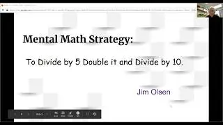 To Divide by 5 Double it and Divide by 10 **Mental Math Strategy**