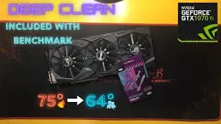 Asus ROG GTX 1070 Ti STRIX - Deep Clean and Change Thermal Paste with CryoFuze Violet - 2024