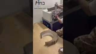 Circle box cardboard grayboard heating and bending machine