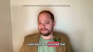 Dr  Cohen on Limited Government and Distrust of Authority