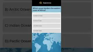 🌊 Which Ocean Borders the Eastern Coast of Africa? | Test Your Map Skills in 60 Seconds!