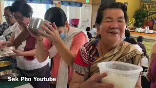 Give Food to monks two days a week Monday and Thursday