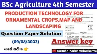 production technology for ornamental crops map and land escaping paper solution 2023