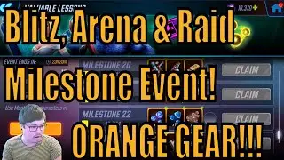 Valuable Lessons DAILY Milestone Event! Purple/Orange loot + MATH! Marvel Strike Force