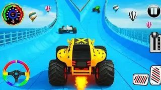 🚨 Monster Truck Mega Ramp Extreme Car Racing ll Impossible GT Car Stunts #car #games #like #share