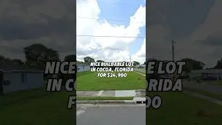 Nice lot for sale in Cocoa, FL for $24,900. #foryou #realestate #shorts #florida #property #land