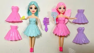 ASMR, Satisfying Video with Unboxing Fairy Toys, Fairy Magical Princess Dolls, Princess Makeover Set