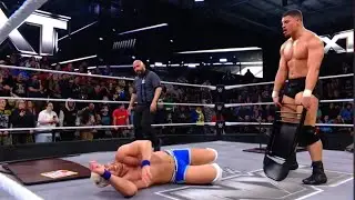 Joe hendry wins with the help of Tony D'Angelo to win but later he Attack him & Dark state WWE NXT