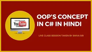 OOP'S Concept in C#