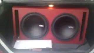 2 x 15 Inch Vibe Black Air 1800 and a Vibe 2800 Watt Amp