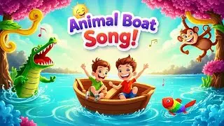 Animal Boat Ride Adventure! Fun Rowing Song for Toddlers