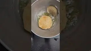 😋 Making Crispy Puri at Home | Indian Fried Bread Recipe | #shorts