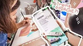 Paint With Me 04 Trying Gouache Paint | Philippines