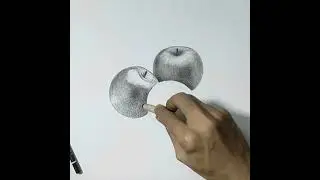 Drawing apple fruit #drawing #art #howtodraw