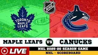 🔴LIVE : Toronto Maple Leafs Vs Vancouver Canucks | NHL 2026 | NHL Live SCOREBOARD | Feb 1 2026