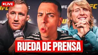 🔴 REACCI&Oacute;N RUEDA DE PRENSA Y CAREOS UFC 324 | Gaethje vs Pimblett