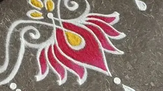 Beautiful border rangoli designs | Friday rangoli | Border muggulu | Lotus rangoli | Festival kolam 
