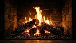 Cozy Fireplace Close-Up 🔥 Crackling Fire Sounds (8 Hours) | Deep Sleep & Relax | No Music