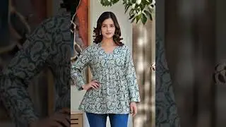 DESI BEATS Women&rsquo;s Printed Cotton Kurti |  Tops for Women #fashion #style #beauty #model #shorts