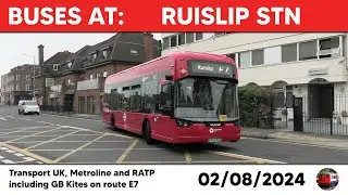 London buses at Ruislip Station 02/08/2024