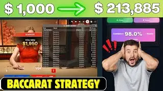 Baccarat Strategy | How to Play Baccarat Like a Pro $1000 to $213,885