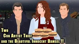 Two Con Artist Thief & the Beautiful Innocent Damsel !! Funny Story Animated for Christmas Comedy
